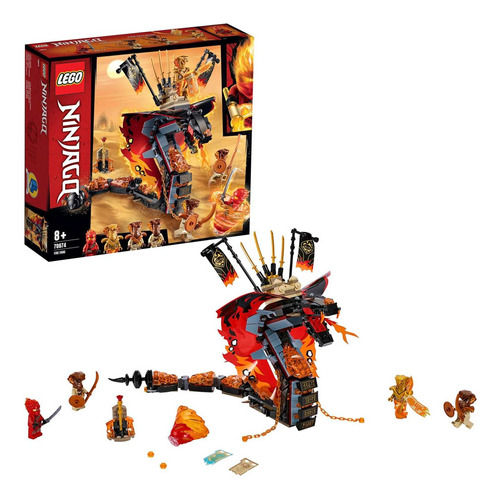 Lego Ninjago Serpente De Fogo Com 4 Figuras 463 Peças 70674